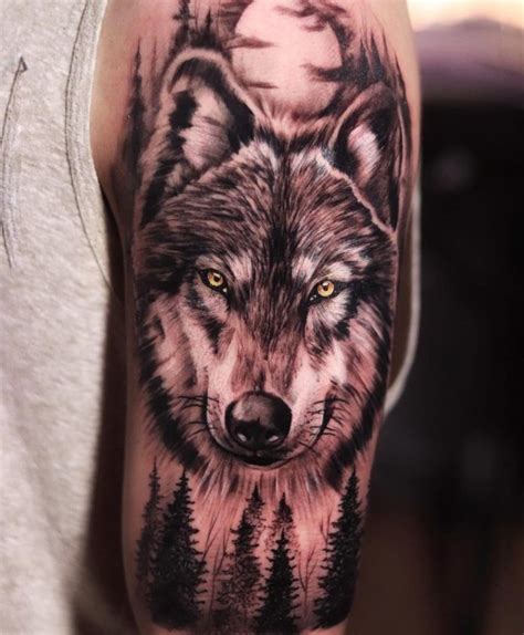 tatouage loup épaule|tatouage loup.